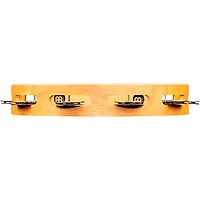 MEINL Recording-Combo Wood Tambourine One Row Dual Alloy Jingles Super Natural