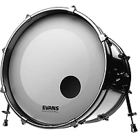 EVANS EQ3 Coated White Resonant Bass Drum Head