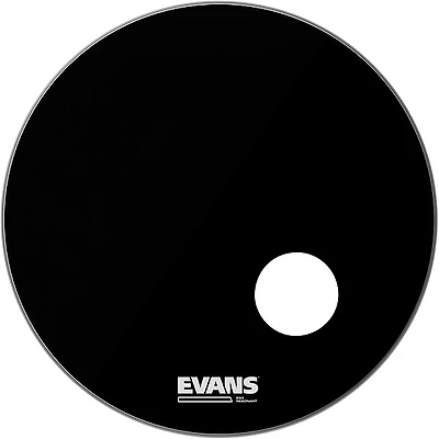 EVANS EQ3 Black Resonant Bass Drum Head -