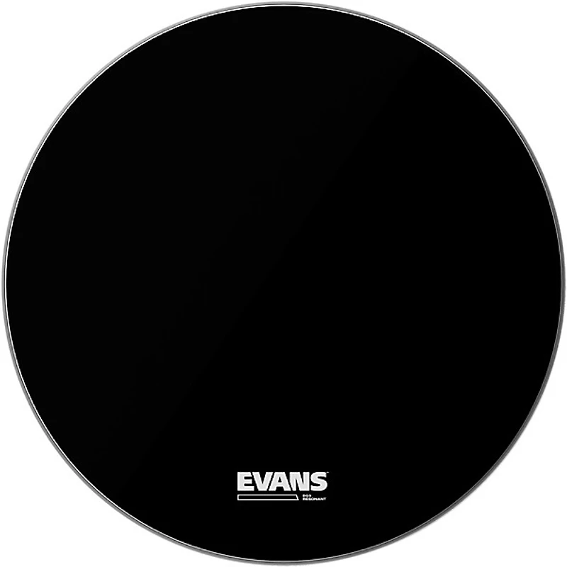 EVANS EQ3 Black Resonant Bass Drum Head