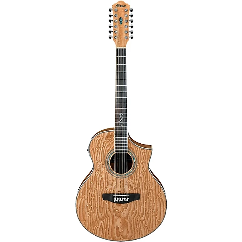 Ibanez Exotic Wood Series EW2012ASENT 12-String Acoustic-Electric Guitar Gloss Natural