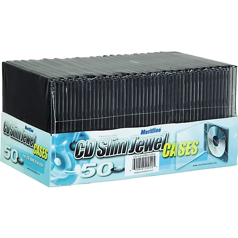 BK Media Slim Jewel Case 50-Pack