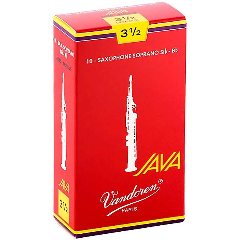 Vandoren JAVA Red Soprano Saxophone Reeds