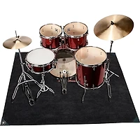 Road Runner Drum Rug, 5.5'x4.5' - Gray