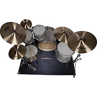Road Runner Drum Rug, 5.5'x4.5' - Gray
