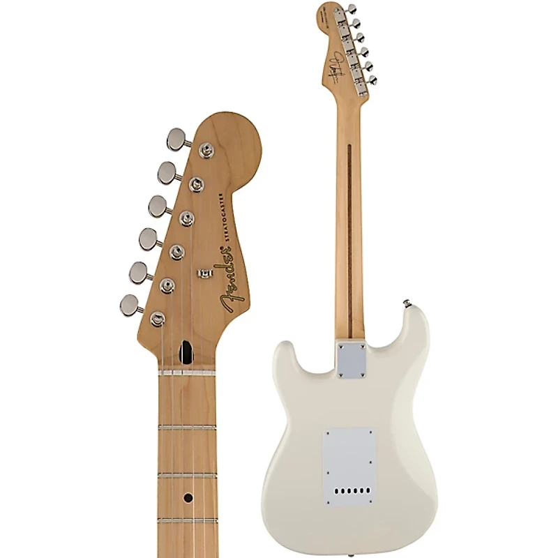 Fender Artist Series Jimmie Vaughan Tex-Mex Stratocaster Electric Guitar Olympic White