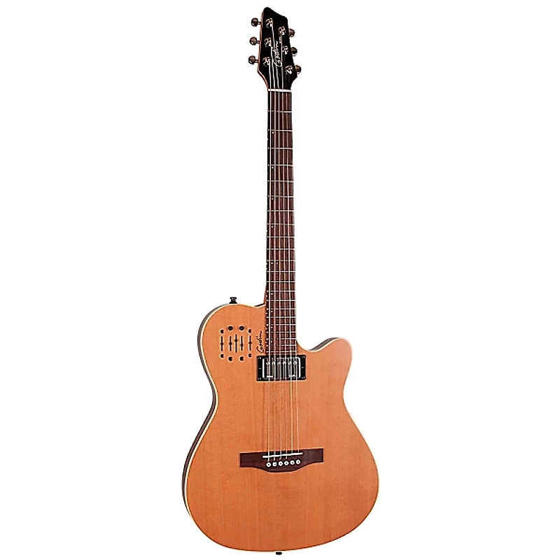 Godin A6 Ultra Semi-Acoustic-Electric Guitar Natural Cedar