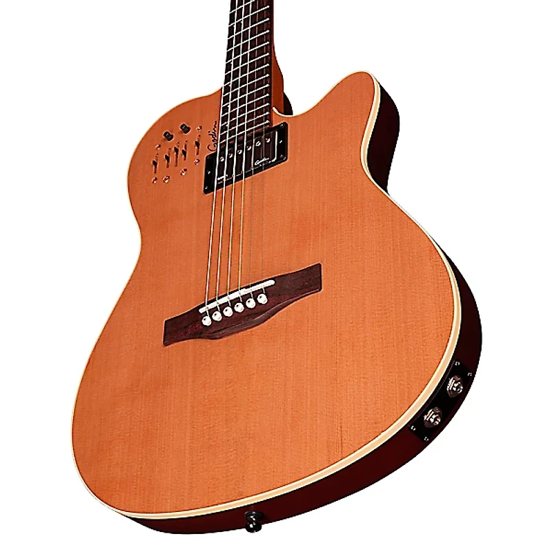 Godin A6 Ultra Semi-Acoustic-Electric Guitar Natural Cedar