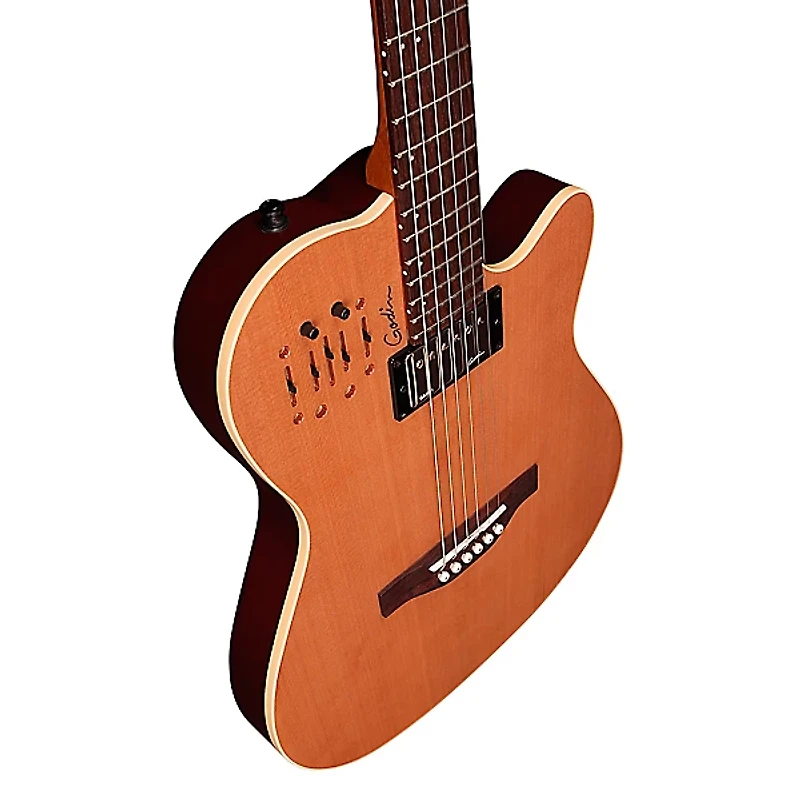 Godin A6 Ultra Semi-Acoustic-Electric Guitar Natural Cedar