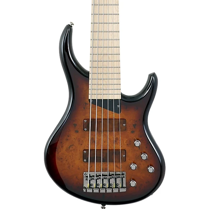 MTD Kingston KZ 6-String Electric Bass Guitar - Tobacco Sunburst Maple