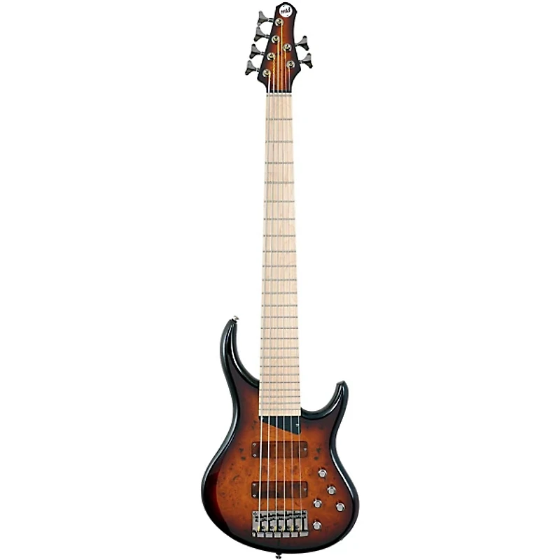 MTD Kingston KZ 6-String Electric Bass Guitar - Tobacco Sunburst Maple