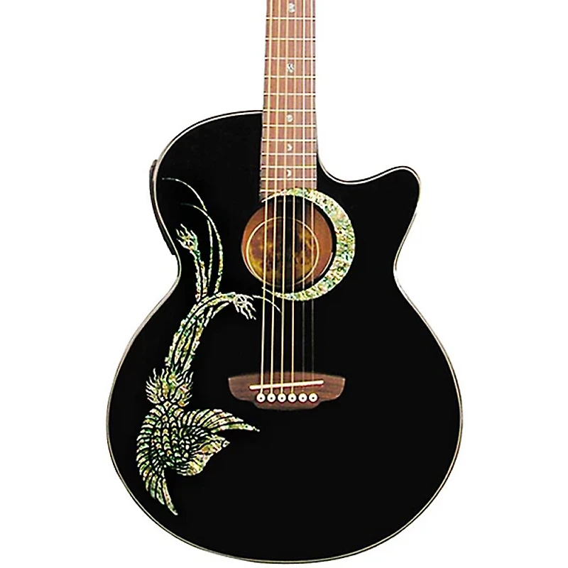 Luna Fauna Phoenix Folk Style Cutaway Acoustic-Electric Guitar