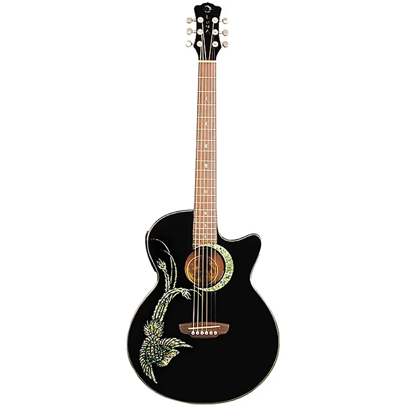 Luna Fauna Phoenix Folk Style Cutaway Acoustic-Electric Guitar