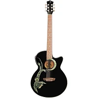 Luna Fauna Phoenix Folk Style Cutaway Acoustic-Electric Guitar