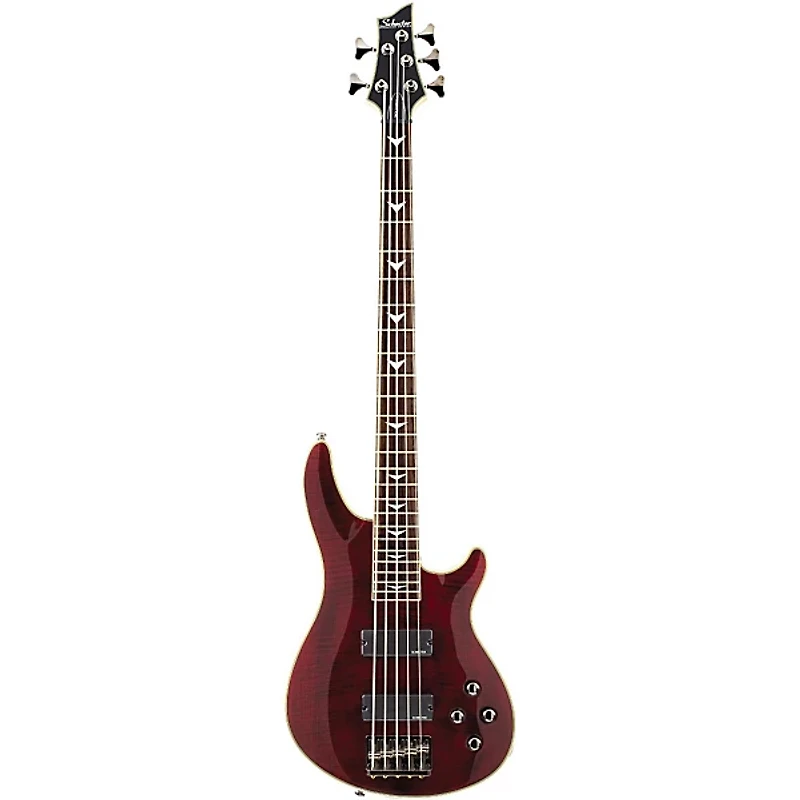Schecter Guitar Research Omen Extreme-5 5-String Bass Guitar Black Cherry