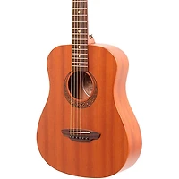 Luna Muse Safari Series Mahogany 3/4 Dreadnought Travel Acoustic Guitar Natural