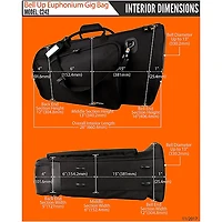 Protec Deluxe Euphonium Bag Bell Up