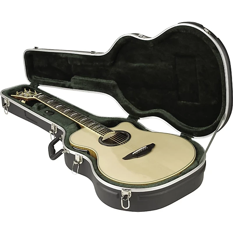SKB SKB-3 Economy Thin-Line Acoustic-Electric/Classical Guitar Case Black