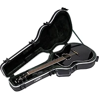 SKB SKB-30 Deluxe Thin-Line Acoustic-Electric and Classical Guitar Case Black