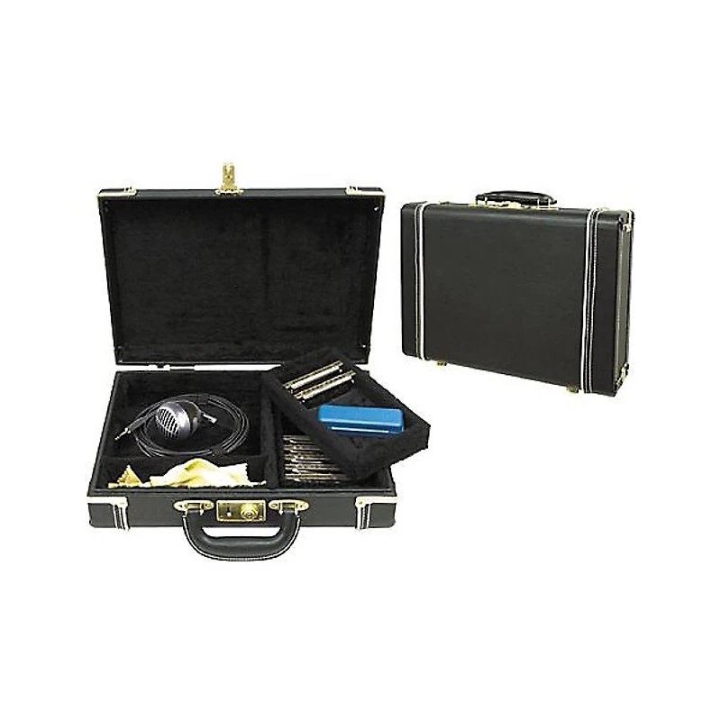 Musician's Gear Hardshell Harmonica Case Black