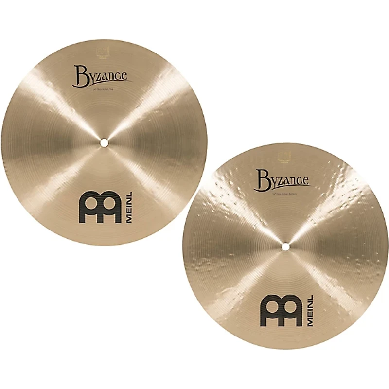 MEINL Byzance Thin Hi-hat Cymbals 14 in.