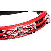 MEINL Handheld Tambourine with Steel Jingles Red