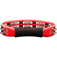 MEINL Handheld Tambourine with Steel Jingles Red
