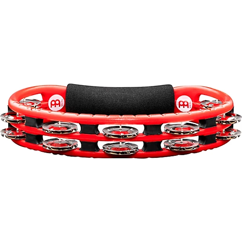 MEINL Handheld Tambourine with Steel Jingles Red