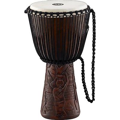 MEINL Professional African Djembe Large African Village Carving