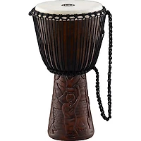 MEINL Professional African Djembe Large African Village Carving