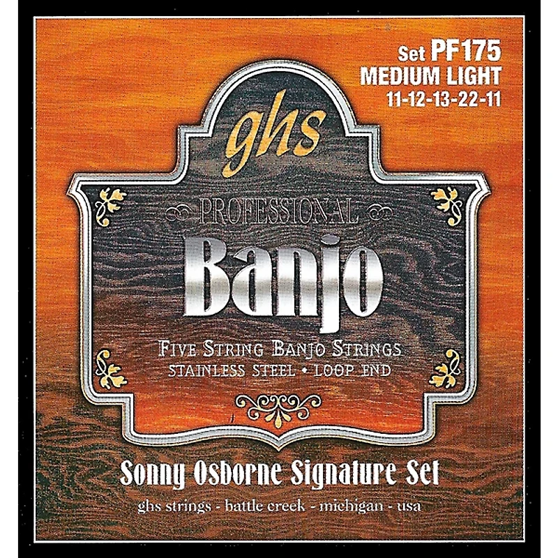 GHS Sonny Osborne Signature Banjo Strings Medium Light