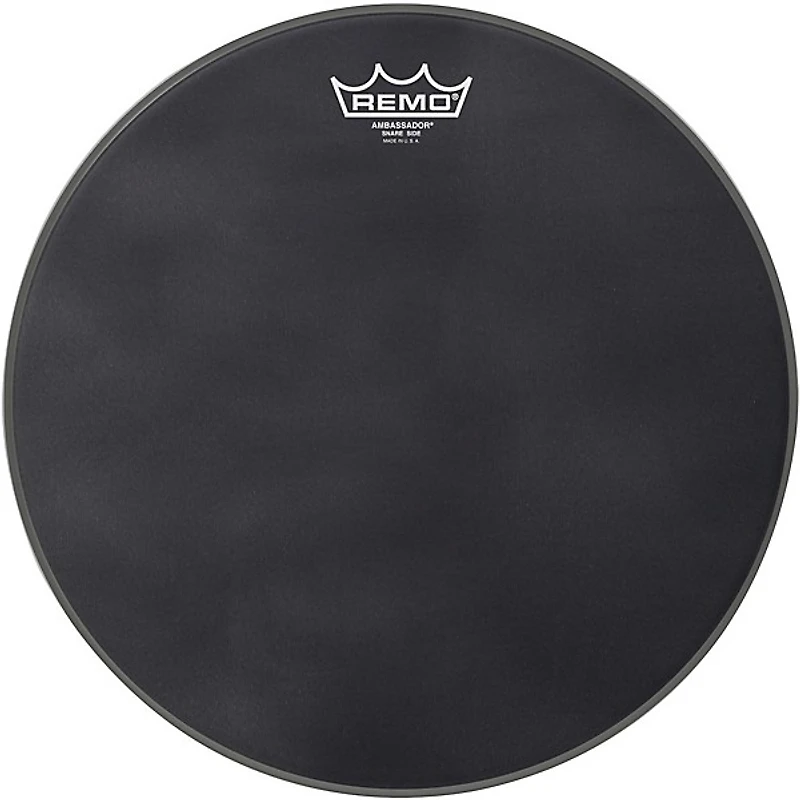 Remo Ambassador Black Suede Snare Side Drum Head