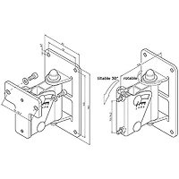 Genelec 8000-402B Adjustable Wall Mount for 8000 Series Studio Monitors