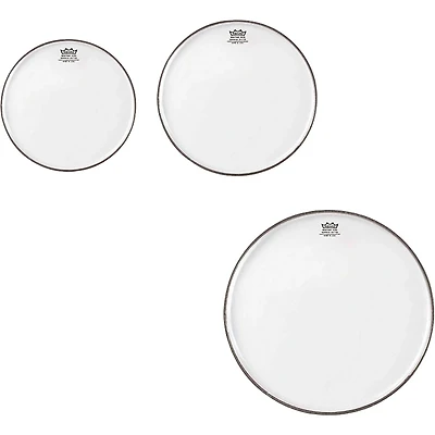 Remo Emperor Clear Tom Drum Head Pack, New Fusion