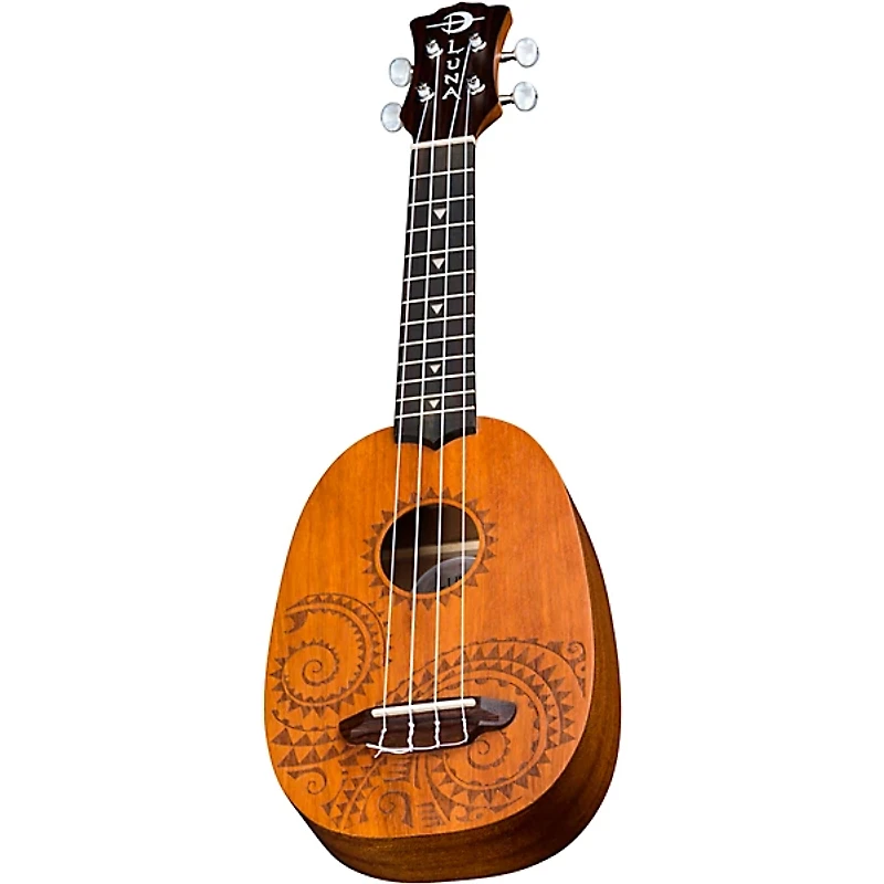 Luna Tattoo Pineapple Soprano Ukulele Mahogany