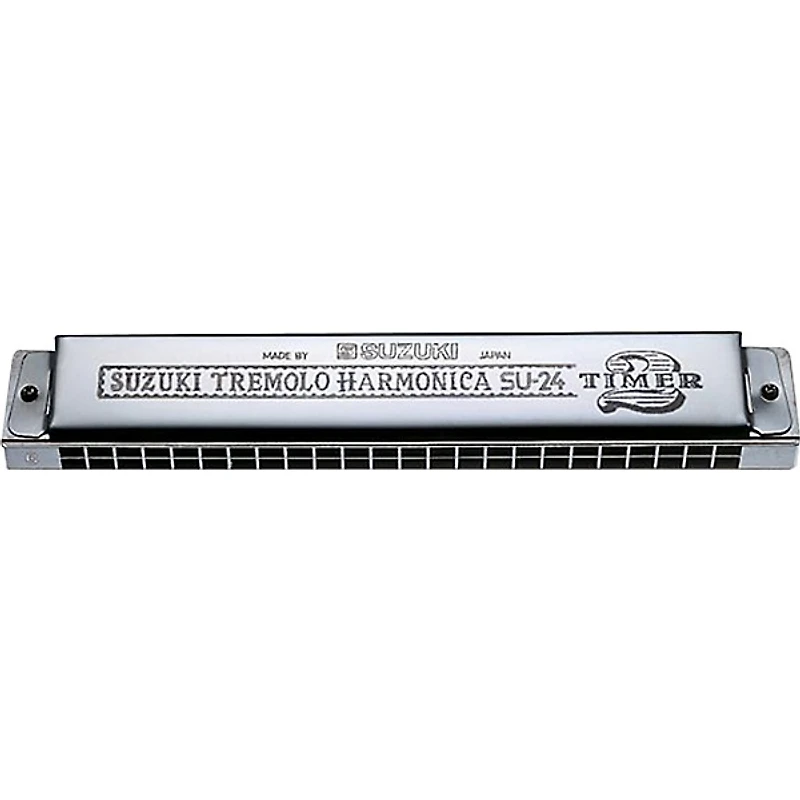 Suzuki 2 TIMER TREMOLO HARMONICA A 24 Hole