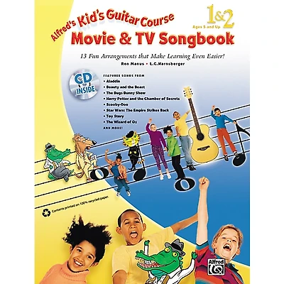 Alfred Kid's Guitar Course: Movie & TV Songbook 1 & 2 Book