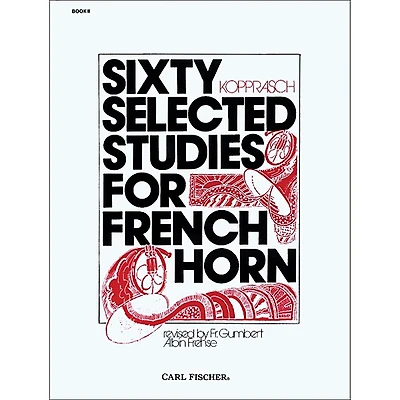 Carl Fischer 60 Selected Studies for French Horn Book 2