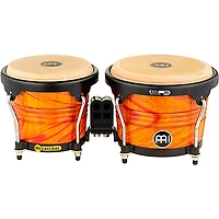 MEINL Free Ride Designer Series Wood Bongo Set Amber Flame 6-3/4 in. and 8 in.