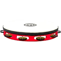 MEINL Touring Synthetic Head Wood Tambourine One Row Red