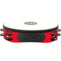 MEINL Touring Synthetic Head Wood Tambourine Two Rows Red