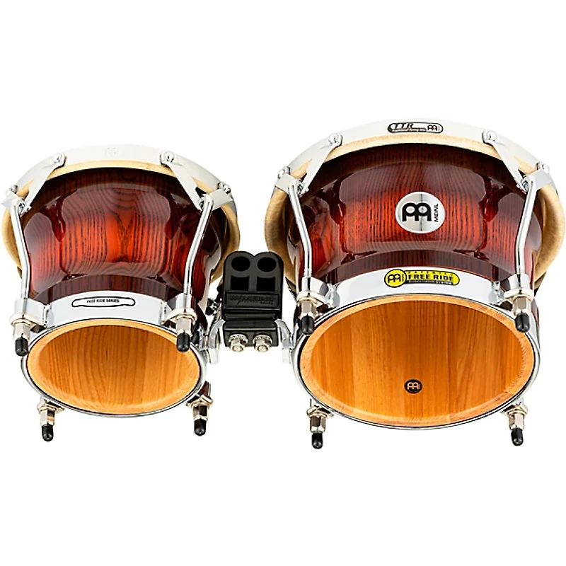 MEINL Free Ride Series Woodcraft Bongos Antique Mahogany Burst 7 in. and 9 in.