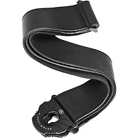 D'Addario Planet Lock Leather Guitar Strap Black