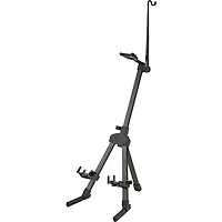 K&M Compact Violin/Viola Stand Black