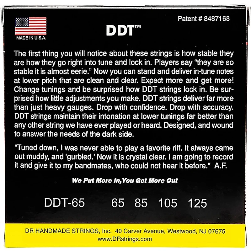 DR Strings Drop-Down Tuning Extra Heavy Bass Strings