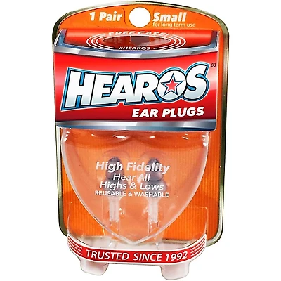 Hearos High Fidelity Small Earplugs, 1 Pair