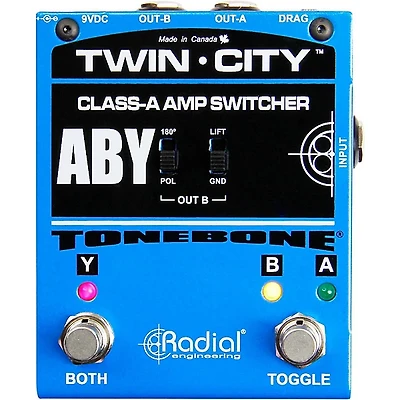 Radial Engineering Tonebone Twin-City Active ABY Switcher Pedal