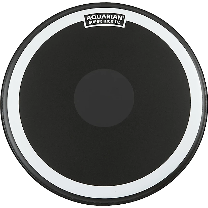 Aquarian Super Kick III Black Drum Head -