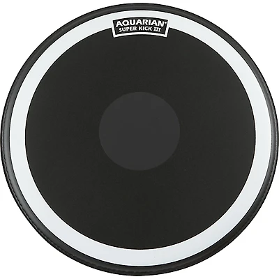 Aquarian Super Kick III Black Drum Head -