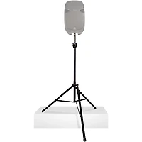 Ultimate Support TS-99BL - Tall, Leveling-Leg Speaker Stand Black